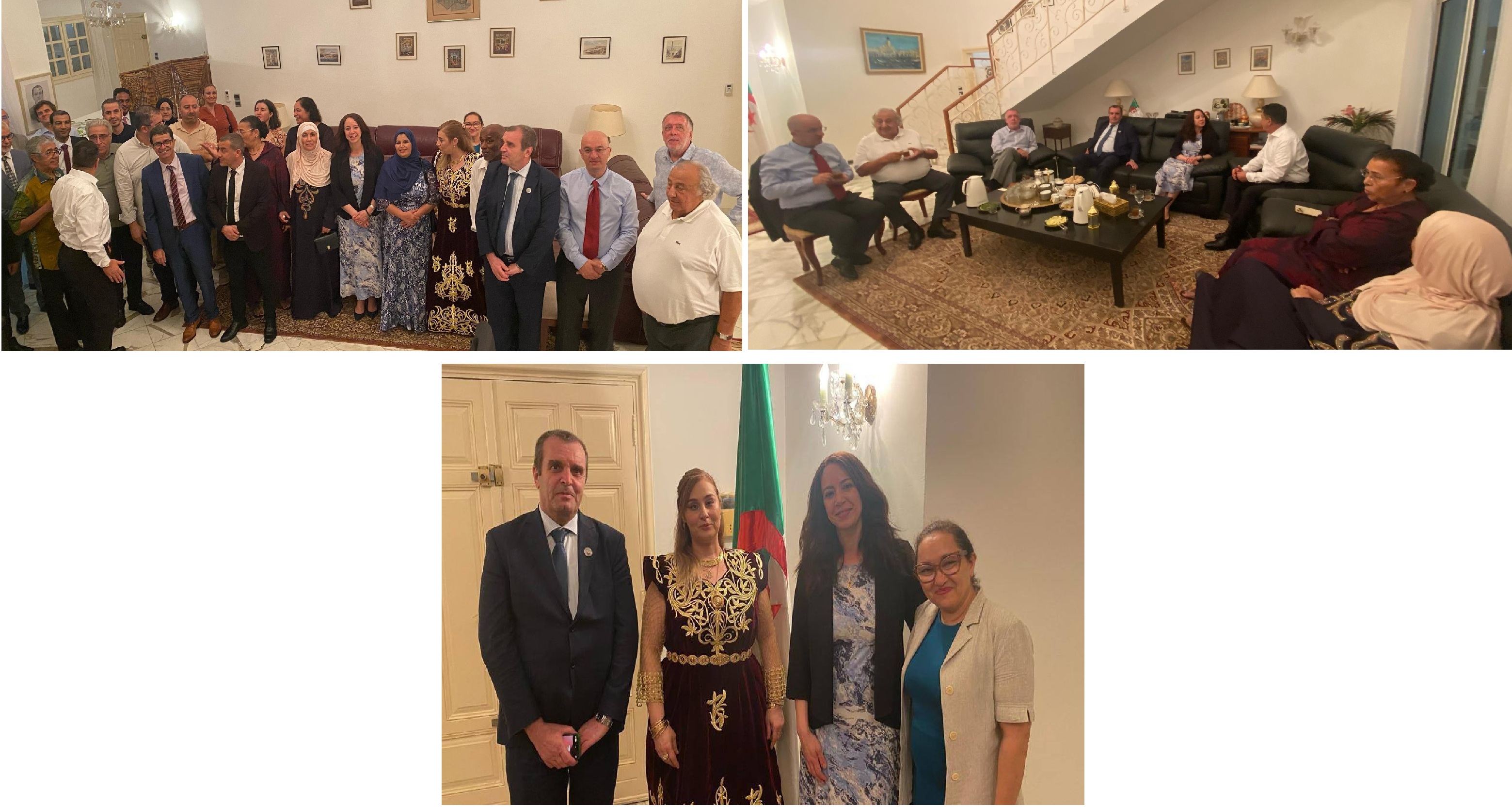 Madame Salma Bakhta Mansouri rencontre des membres de la communauté algérienne établie à Libreville
